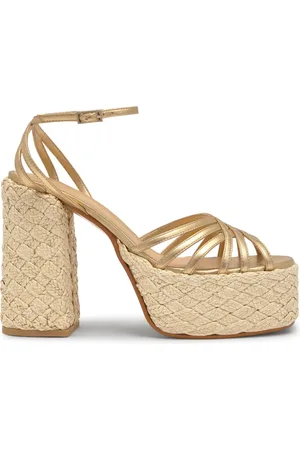 Castaner Sko, Dame, Gul, 41 EU, Læder, Sandal MED 13 CM HÆL