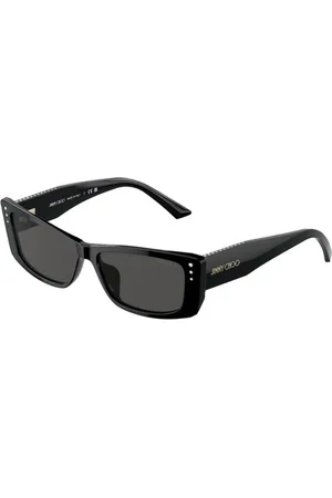 Jimmy Choo Tilbehør, unisex, Sort, 55 MM, Uld, Stilfulde solbriller