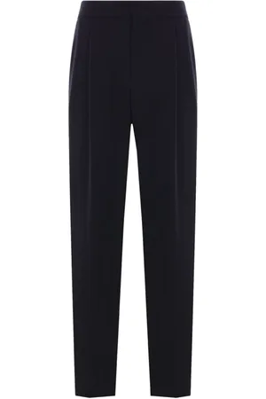 Giorgio Armani Bukser, Herre, Blå, XL, Blå Bukser med Plissédetaljer