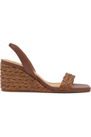 Castaner Sko, Dame, Brun, 36 EU, Kilesandaler MED 8 CM Kilehæl