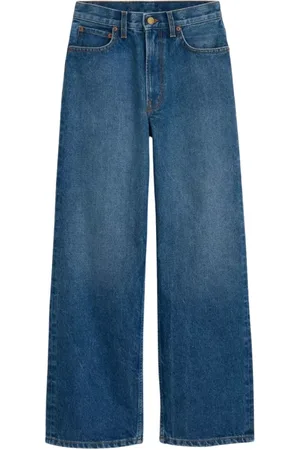 B SIDES Jeans, Dame, Blå, W28, Bomuld, Dame Elissa Jeans Blå Klassisk Pasform