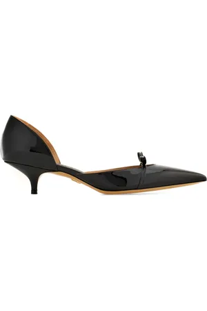 Salvatore Ferragamo Sko, Dame, Sort, 39 EU, Læder, Sort Patentlæder Spidse Pumps