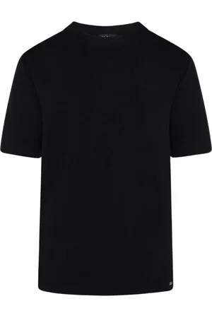 Kiton Top, Dame, Sort, 2XS, Crew Neck Kortærmet T-shirt