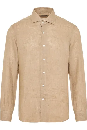 BARBA Skjorte, Herre, , 4XL, Linned, Italiensk Linnedskjorte til Mænd