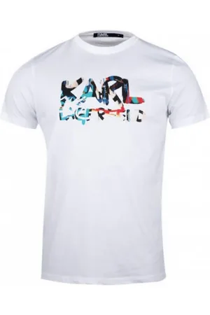Karl Lagerfeld Top, Herre, Hvid, L, Bomuld, Casual Bomulds T-shirt