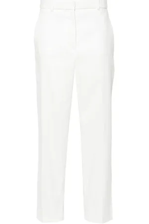 Joseph Bukser, Dame, Hvid, L, Bomuld, Linen Cotton Casual Bukser