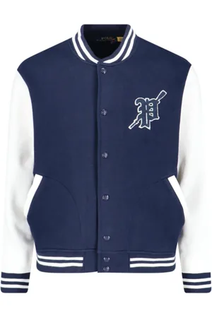 Ralph Lauren Jakke, Herre, Blå, 2XL, Bomuld, Varsity Logo Bomuld Blå Jakke