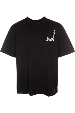 J.W.Anderson Top, Herre, Blå, XL, Uld, Printed Kortærmet T-Shirt