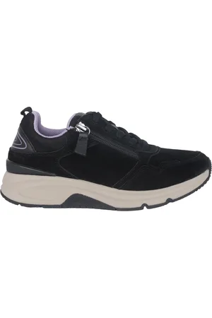 Gabor Sko, Dame, Sort, 40 1/2 EU, Sorte rullende sneaker til kvinder