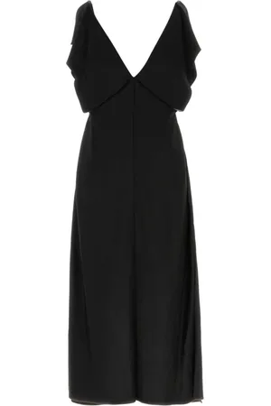 Jil Sander Kjole, Dame, Sort, S, Satin, Sort Satinkjole