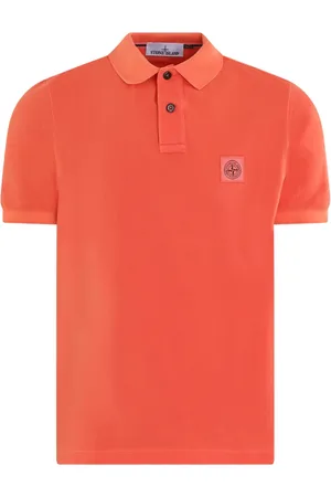 Stone Island Top, Herre, Rød, 2XL, Herre Polo Skjorte Klassisk Stil
