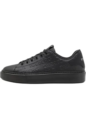 Iceberg Sko, Herre, Sort, 42 EU, Læder, Læder Sneakers