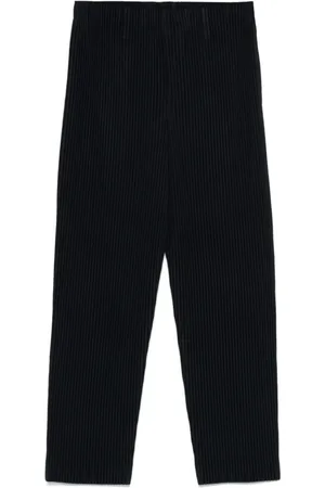 Issey Miyake Bukser, Herre, Sort, L, Basic Plisserede Bukser