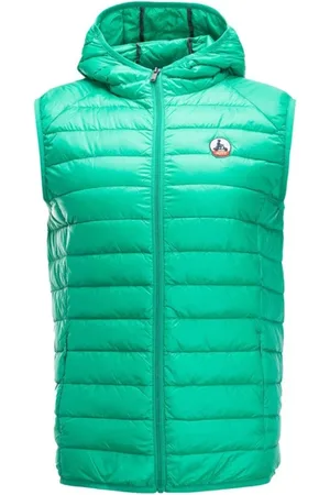 Jott Jakke, Herre, Grøn, 5XL, Uld, Hooded Sleeveless Puffer Vest