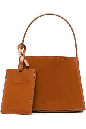 Low Classic Taske, Dame, Brun, ONE SIZE, Præget Logo Kurve Tote Taske