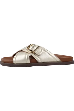 Alpe Sko, Dame, Gul, 39 EU, Spænde Sandal Sliders
