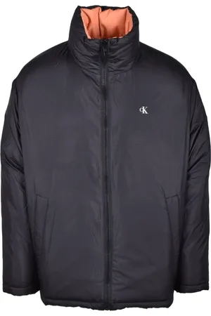 Calvin Klein Jakke, Herre, Sort, S, Uld, Vendbar Puffer Jakke