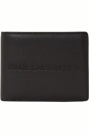 Karl Lagerfeld Tilbehør, unisex, Brun, ONE SIZE, Læder, Grained Wallet K/Essential