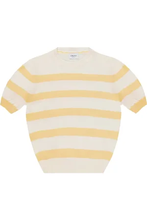 CRUNA Strik, Dame, Flerfarvet, XS, Creme Rundhals Sweater