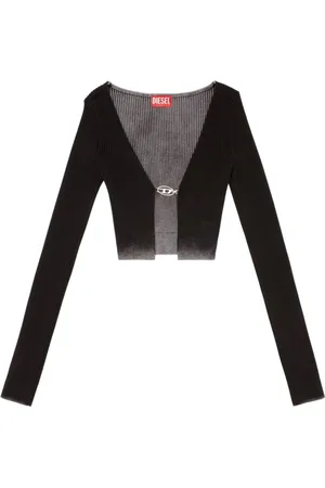 Diesel Strik, Dame, Sort, M, Bomuld, Elegant Strik til Kvinder