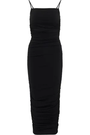 Michael Kors Kjole, Dame, Sort, L, Sort Midi Kjole Elegant Stil