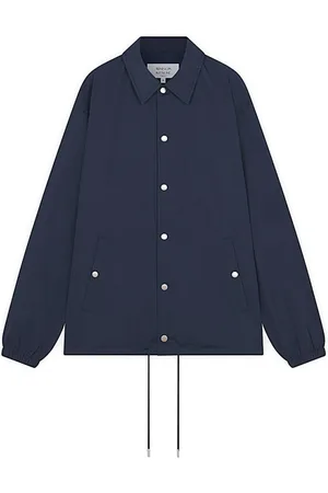 Maison Kitsuné Jakke, Herre, Blå, XL, Uld, Stilfuld Jakke til Mænd