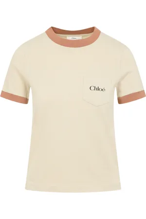 Chloé Top, Dame, , M, Bomuld, Neutral T-shirt til kvinder