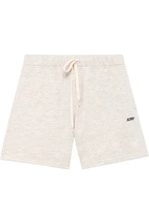 Autry Shorts, Herre, Grå, L, Bomuld, Broderet logo fleece shorts