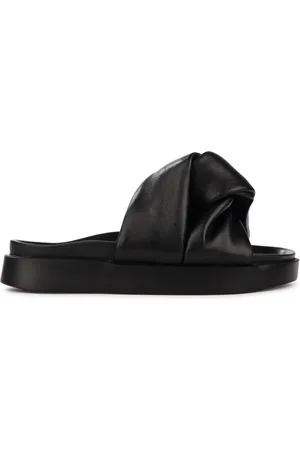INUIKII Sko, Dame, Sort, 36 EU, Uld, Soft Crossed Slider