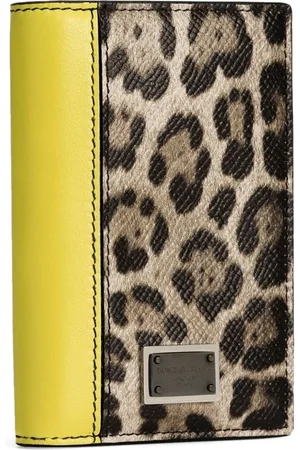 Dolce & Gabbana Tilbehør, Herre, Flerfarvet, ONE SIZE, Leopard Print Beige Tasker