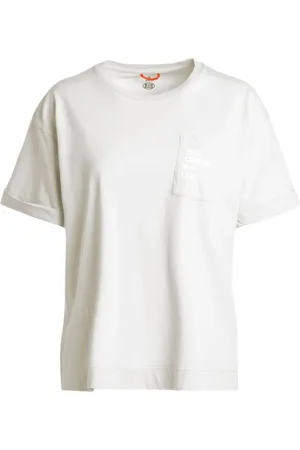 Parajumpers Top, Dame, Hvid, XL, Bomuld, Lomme Tee Bomuld Jersey T-shirt