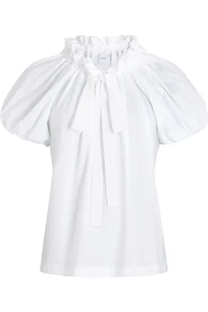 Patou Bluser & Skjorter, Dame, Hvid, M, Hvid Puffærme Top