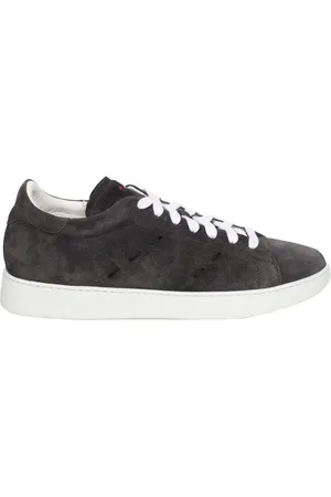 Kiton Sko, Herre, Grå, 44 EU, Læder, Suede Læder Sneakers
