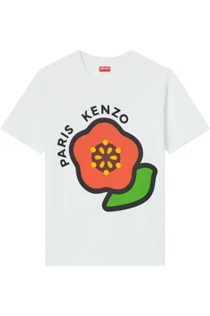 Kenzo Top, Dame, Hvid, XL, Bomuld, Crew Neck T-shirt