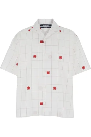 Jacquemus Skjorte, Herre, Hvid, L, Bomuld, La Chemise Jean Shirt