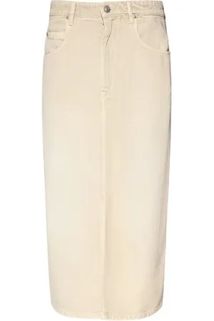Isabel Marant Nederdel, Dame, , M, Bomuld, Midi Nederdel med Slids Foran