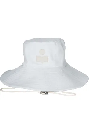 Isabel Marant Tilbehør, Dame, Hvid, 57 CM, Bomuld, Delya Hat