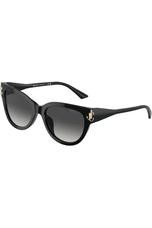 Jimmy Choo Tilbehør, unisex, Sort, 54 MM, Uld, Stilfulde solbriller