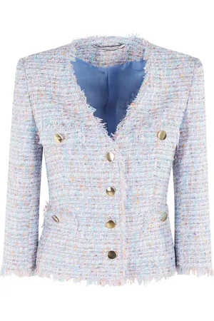 TAGLIATORE Jakke, Dame, Flerfarvet, L, Tweed, Enkeltradig Jakke