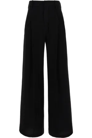 Isabel Marant Bukser, Dame, Sort, 2XS, Polyester, Højtaljede bukser med brede ben