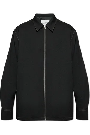 Jil Sander Jakke, Herre, Sort, L, Uld, Loose Fit Jakke