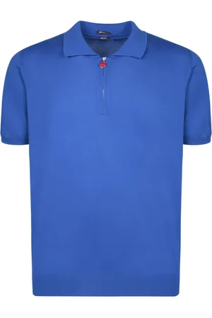Kiton Top, Herre, Blå, S, Bomuld, Polo Shirt