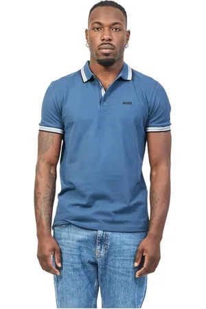 HUGO BOSS Top, Herre, Blå, M, Bomuld, Paddy Polo Shirt