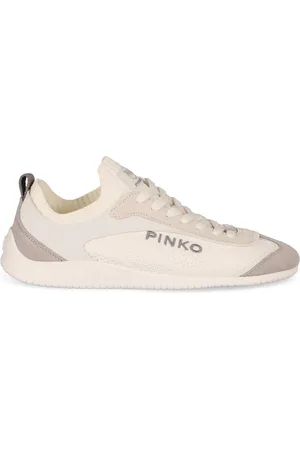 Pinko Sko, Dame, Hvid, 38 EU, Læder, Low-top Sneakers