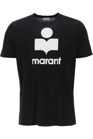 Isabel Marant Top, Herre, Sort, M, Uld, Karman Logo Linen T-shirt