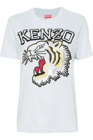 Kenzo Top, Dame, Hvid, S, Uld, Stilfuld T-shirt