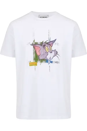 Iceberg Top, Herre, Hvid, 2XL, Bomuld, Klassisk Regular Fit Hvid T-shirt
