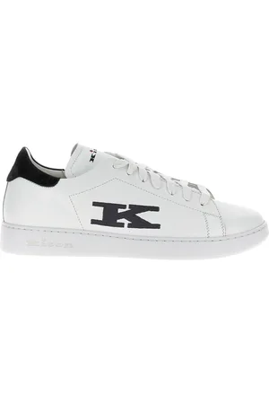 Kiton Sko, Herre, Hvid, 41 EU, Læder, Læder Flat Sneakers