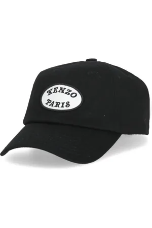 Kenzo Tilbehør, Herre, Sort, ONE SIZE, Bomuld, Bomuldsbaseballkasket med logo