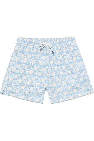 FEDELI Badetøj, Herre, Blå, M, Polyester, Polyester Badeshorts med Snøre